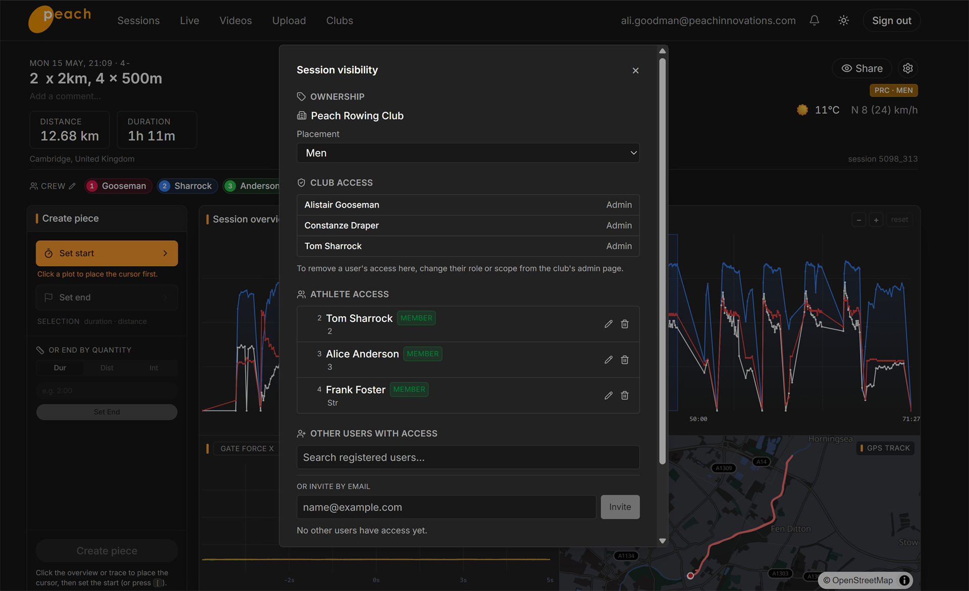 Visibility — granular sharing controls